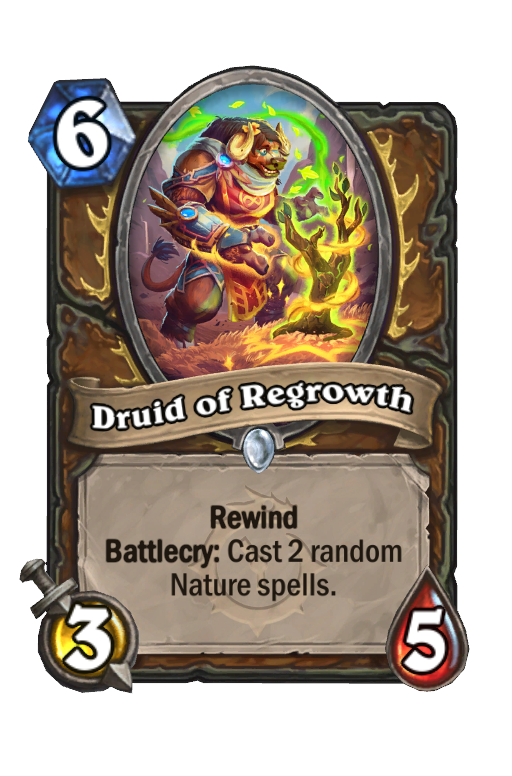 Druid of Regrowth Hearthstone kártya