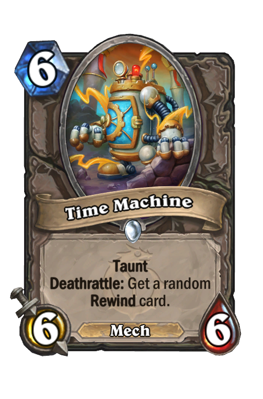 Time Machine Hearthstone kártya