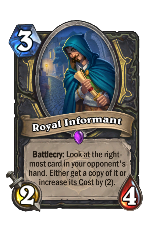 Royal Informant Hearthstone kártya