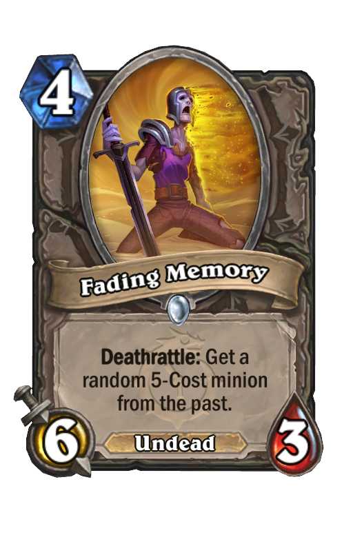 Fading Memory Hearthstone kártya