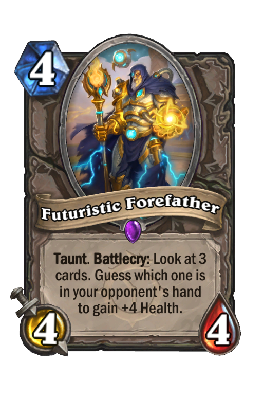 Futuristic Forefather Hearthstone kártya