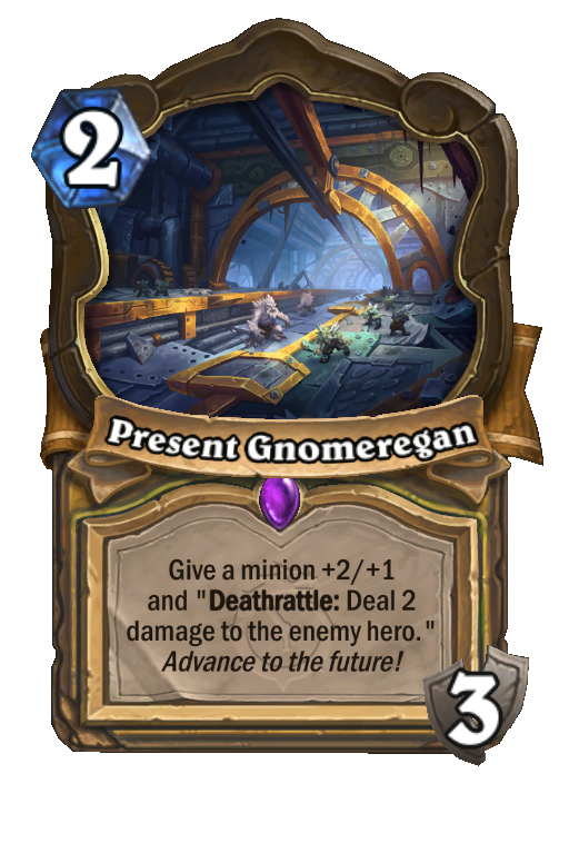 Present Gnomeregan Hearthstone kártya
