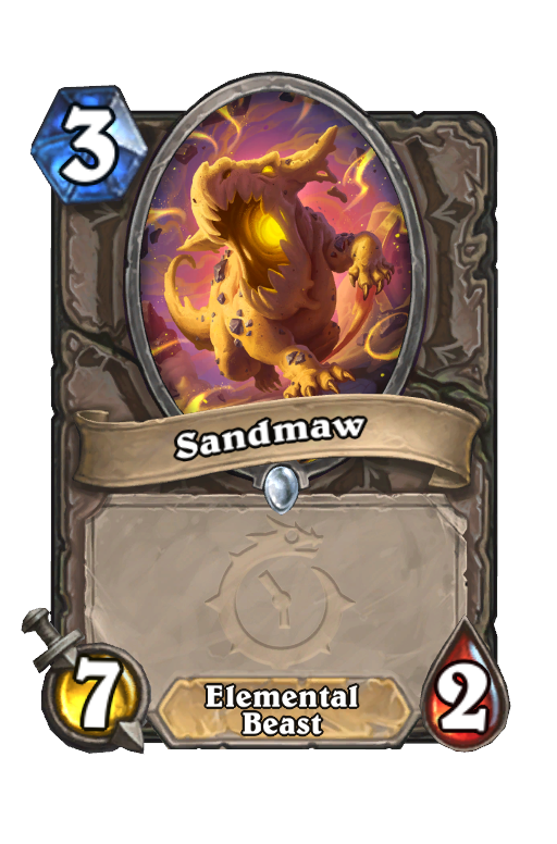 Sandmaw Hearthstone kártya