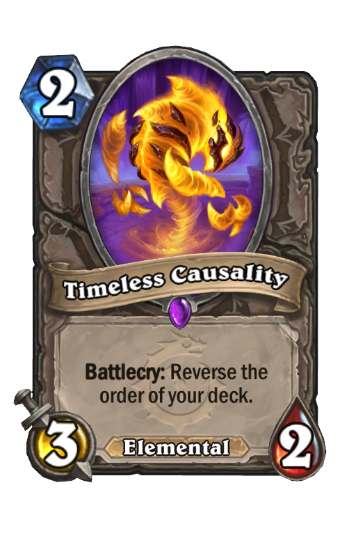 Timeless Causality Hearthstone kártya