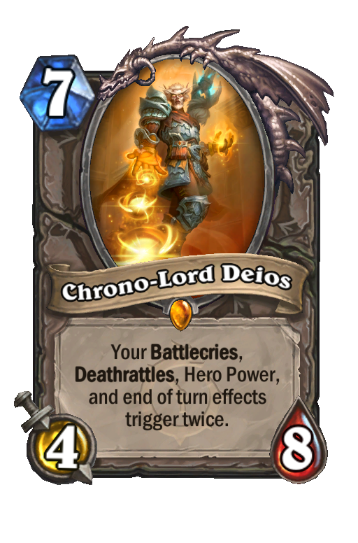 Chrono-Lord Deios Hearthstone kártya