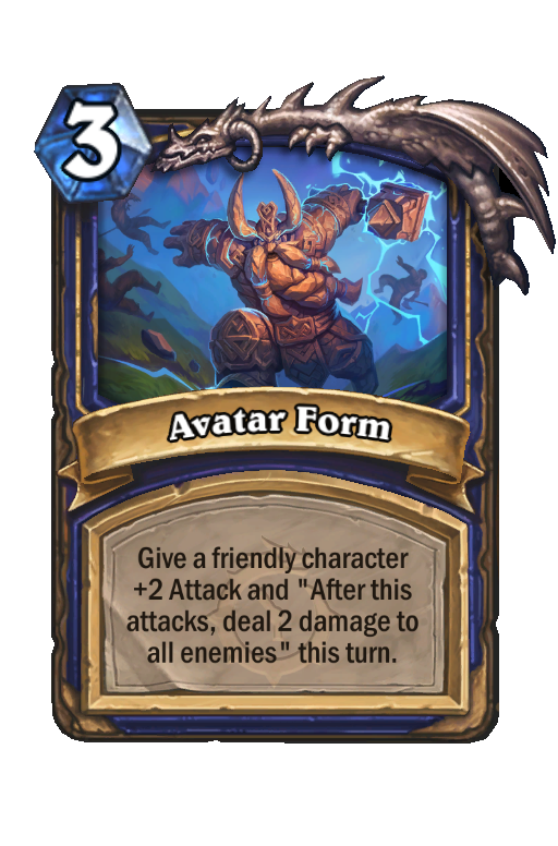 Avatar Form Hearthstone kártya