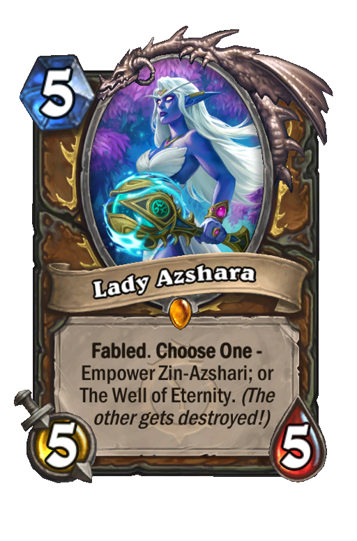 Lady Azshara Hearthstone kártya