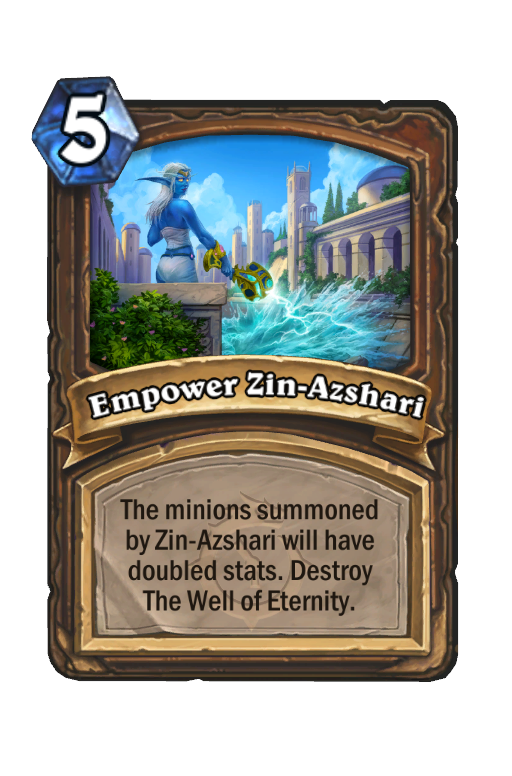 Empower Zin-Azshari Hearthstone kártya