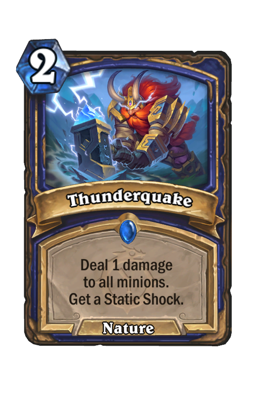 Thunderquake Hearthstone kártya