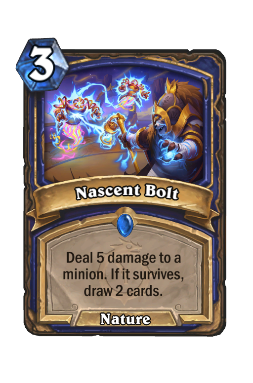 Nascent Bolt Hearthstone kártya