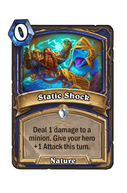 Static Shock Hearthstone kártya
