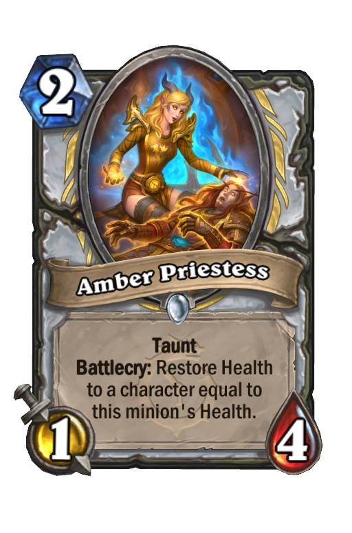 Amber Priestess Hearthstone kártya