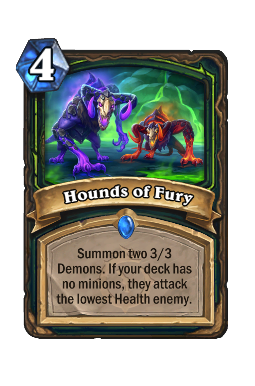 Hounds of Fury Hearthstone kártya