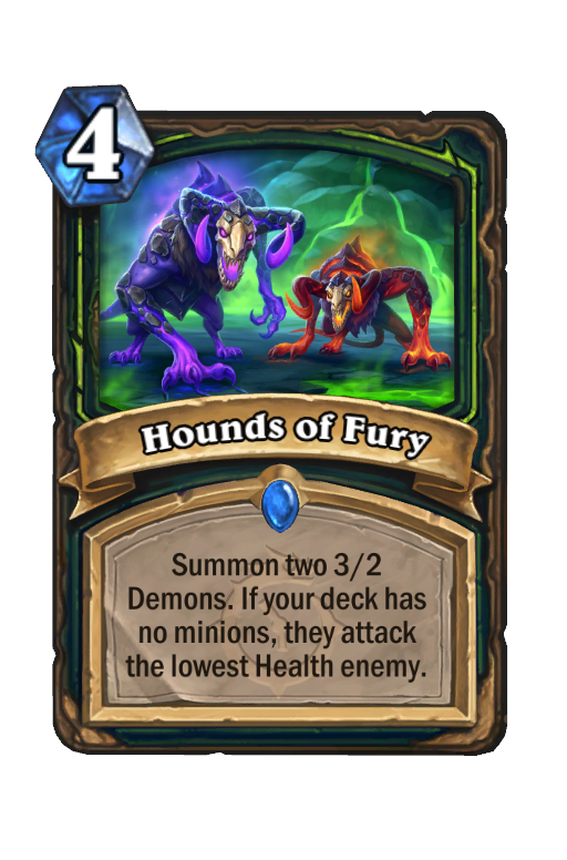 Hounds of Fury Hearthstone kártya