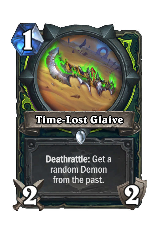 Time-Lost Glaive Hearthstone kártya