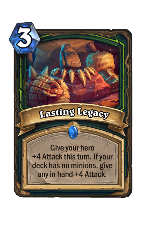 Lasting Legacy Hearthstone kártya