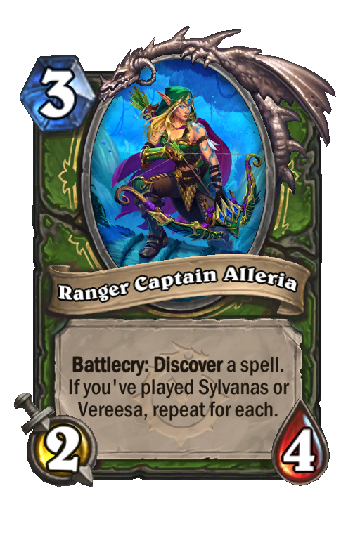 Ranger Captain Alleria Hearthstone kártya