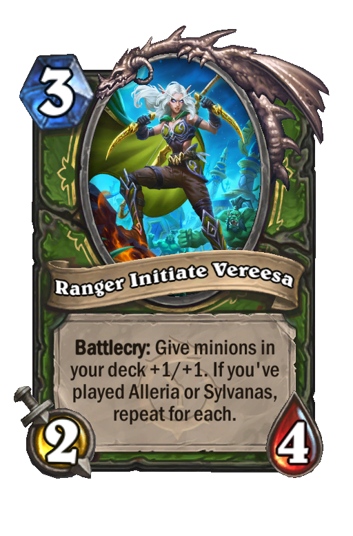 Ranger Initiate Vereesa Hearthstone kártya