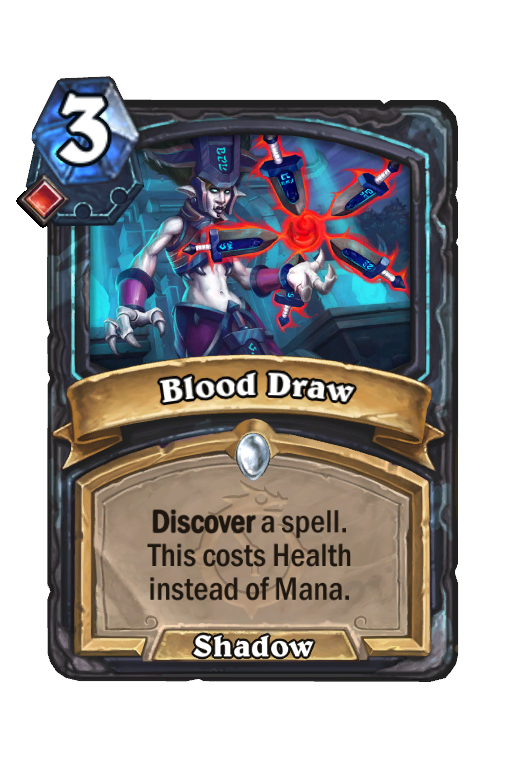 Blood Draw Hearthstone kártya