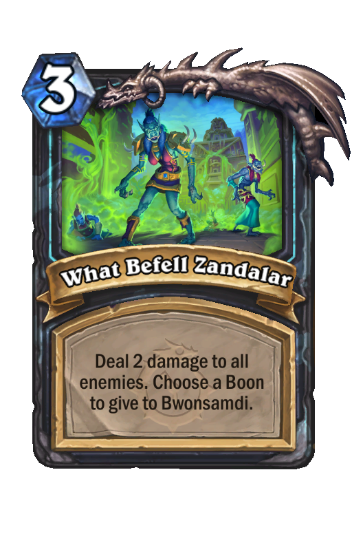 What Befell Zandalar Hearthstone kártya