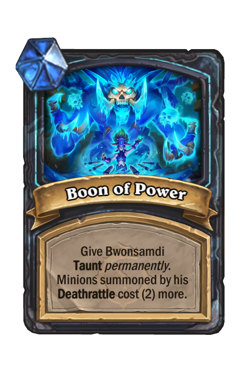 Boon of Power Hearthstone kártya