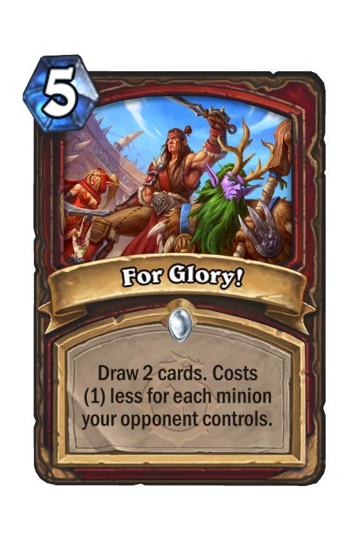 For Glory! Hearthstone kártya
