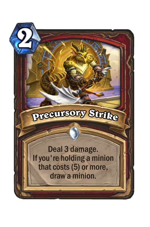 Precursory Strike Hearthstone kártya