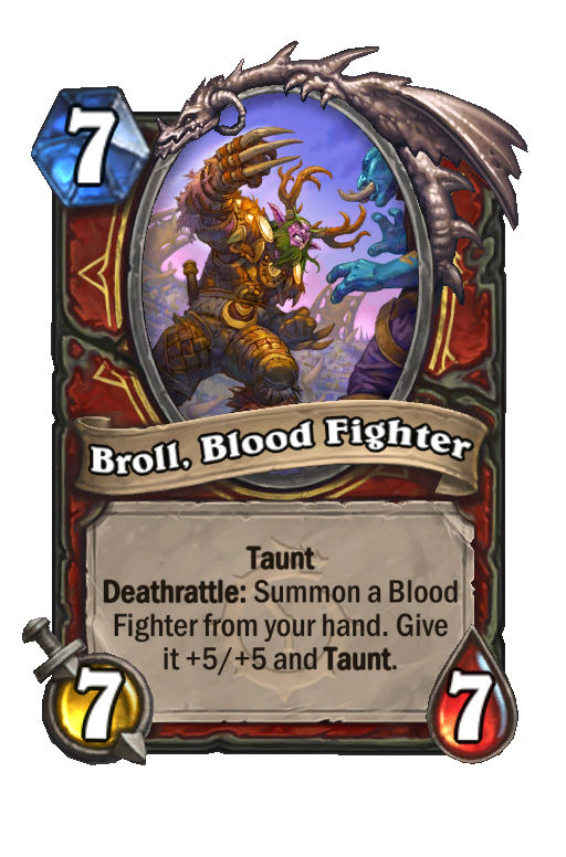 Broll, Blood Fighter Hearthstone kártya