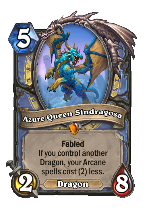 Azure Queen Sindragosa Hearthstone kártya