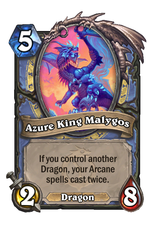 Azure King Malygos Hearthstone kártya