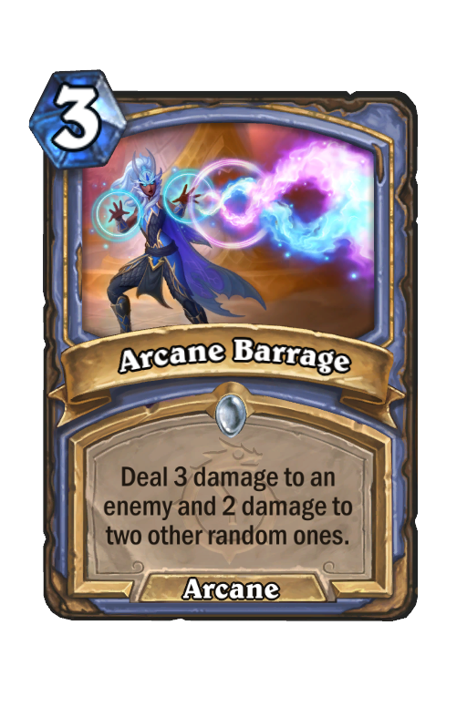 Arcane Barrage Hearthstone kártya
