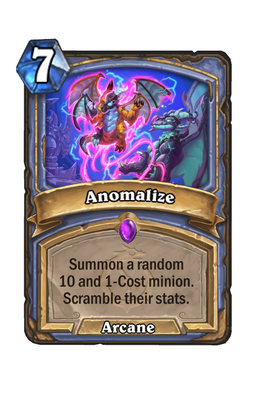 Anomalize Hearthstone kártya