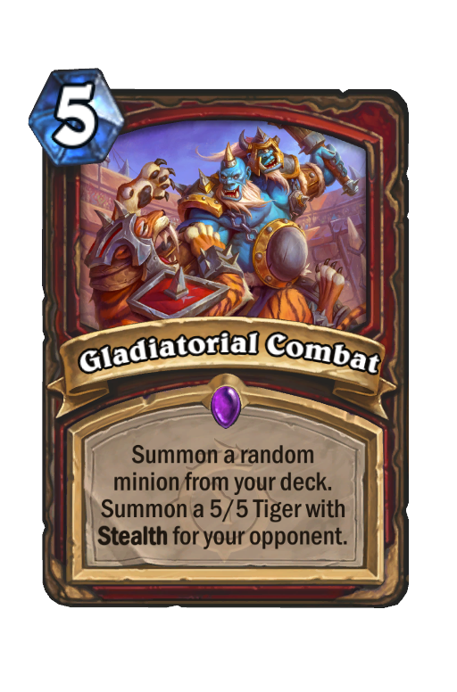 Gladiatorial Combat Hearthstone kártya