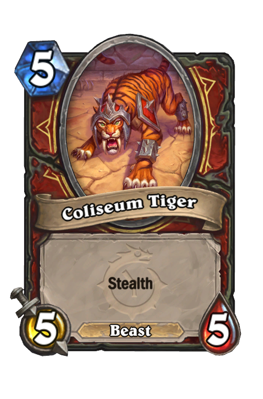 Coliseum Tiger Hearthstone kártya