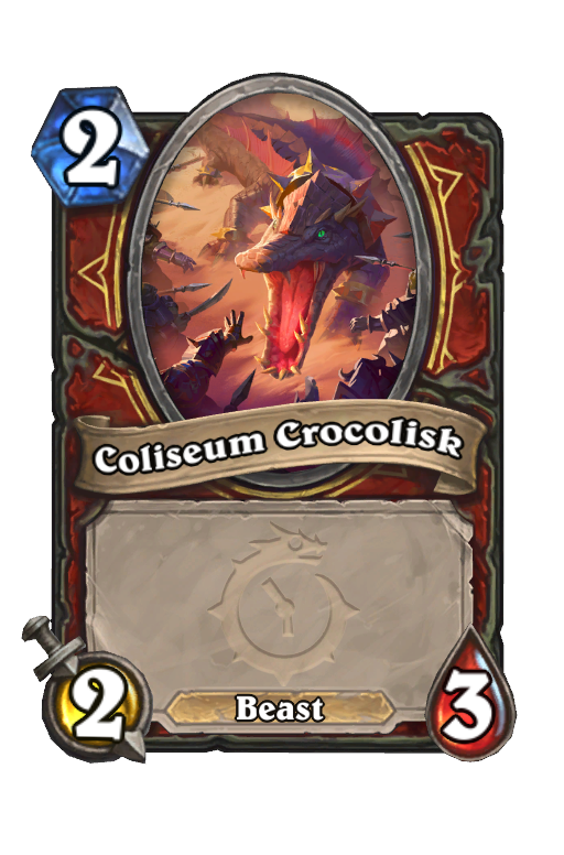 Coliseum Crocolisk Hearthstone kártya