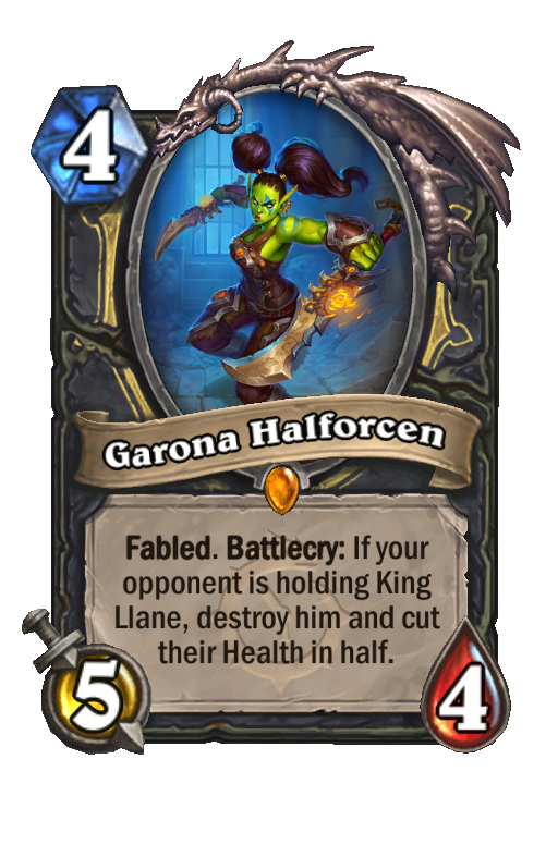 Garona Halforcen Hearthstone kártya