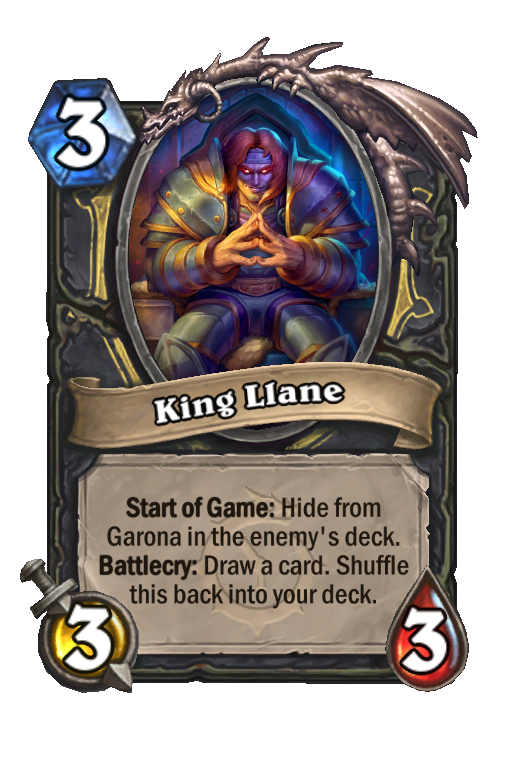 King Llane Hearthstone kártya