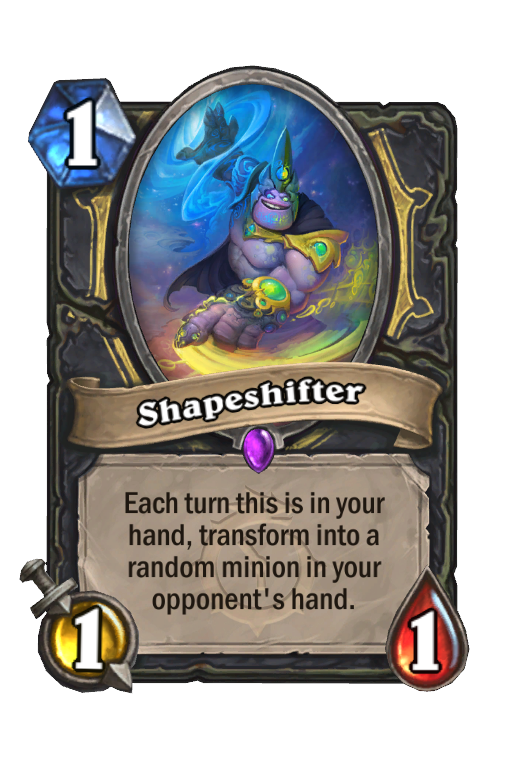 Shapeshifter Hearthstone kártya