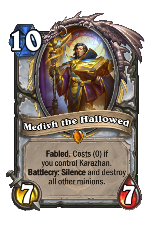 Medivh the Hallowed Hearthstone kártya