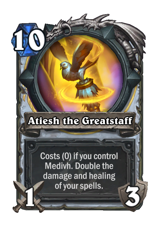 Atiesh the Greatstaff Hearthstone kártya