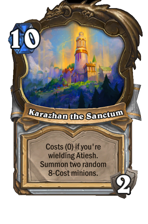 Karazhan the Sanctum Hearthstone kártya