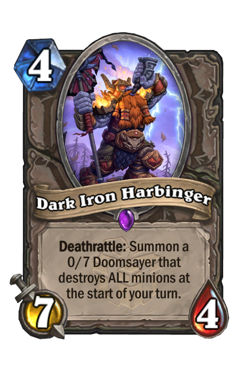 Dark Iron Harbinger Hearthstone kártya