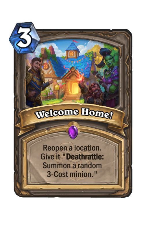 Welcome Home! Hearthstone kártya