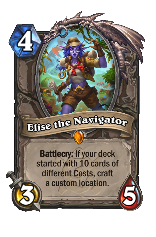 Elise the Navigator Hearthstone kártya