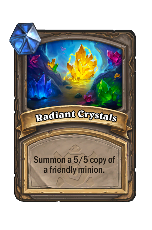 Radiant Crystals Hearthstone kártya