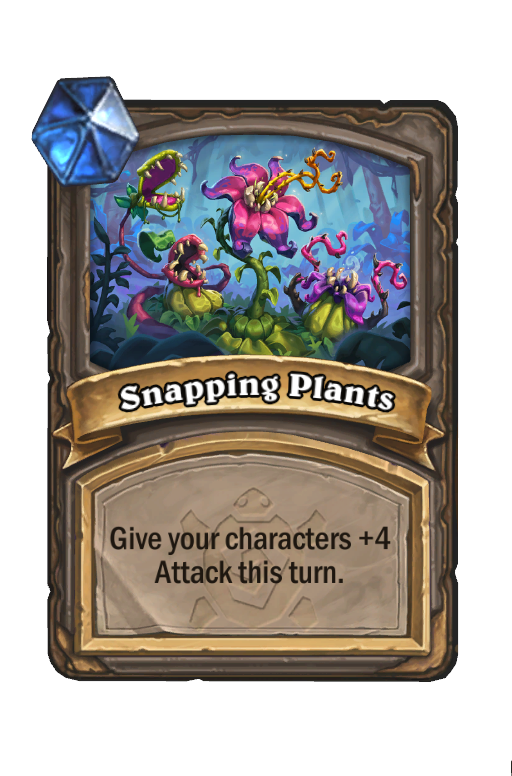 Snapping Plants Hearthstone kártya