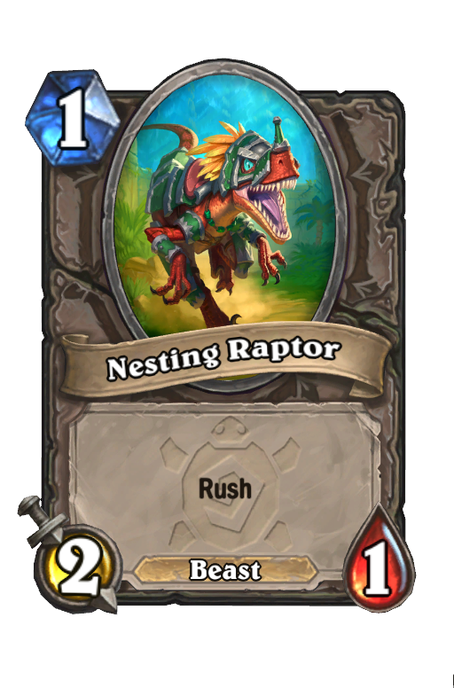 Nesting Raptor Hearthstone kártya