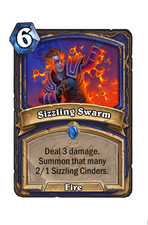 Sizzling Swarm Hearthstone kártya