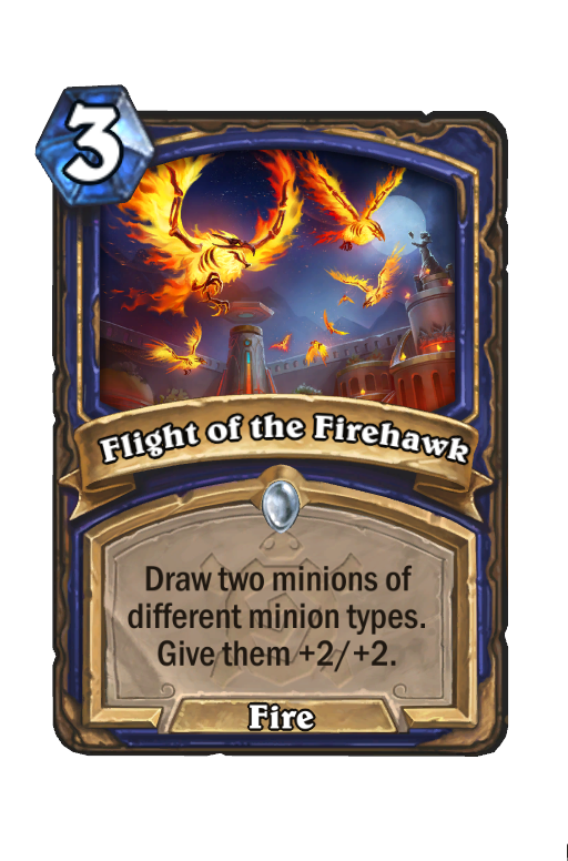 Flight of the Firehawk Hearthstone kártya
