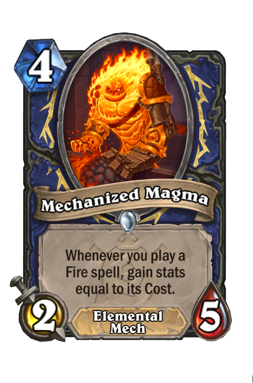 Mechanized Magma Hearthstone kártya